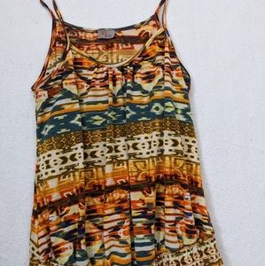 Multicolor CeCi Spaghetti Top Size Small